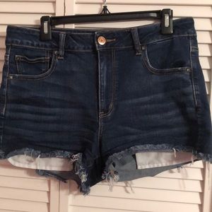 American Eagle dark wash jean shorts